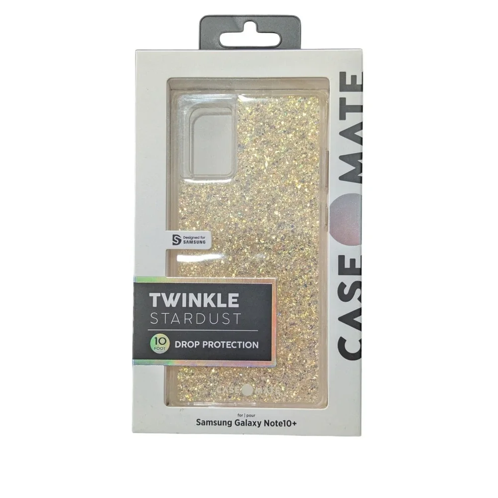 F1. Case-Mate‎ Twinkle Stardust Case For Samsung Galaxy Note10+ In Gold Glitter